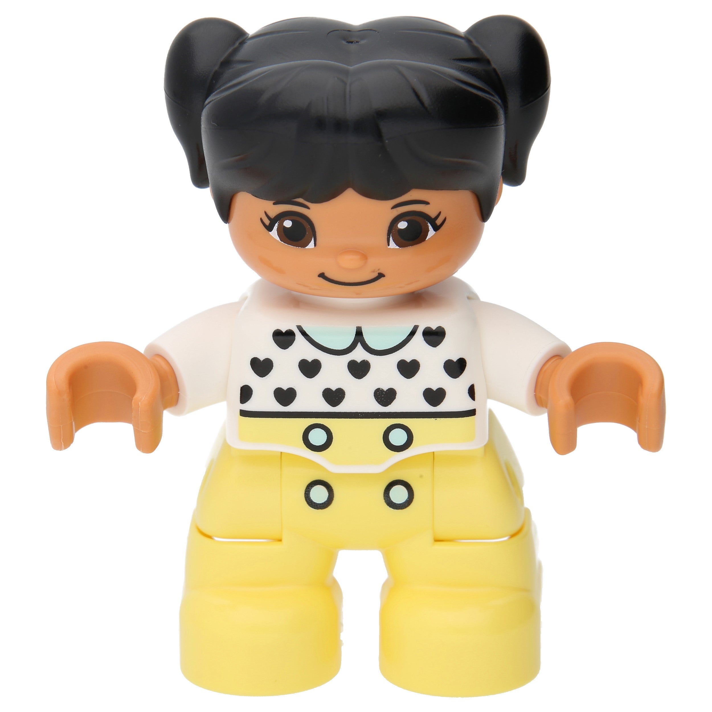 LEGO DUPLO figures girls with pale yellow legs and white top