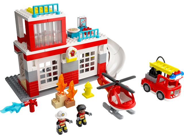 LEGO® Feuerwehrwache mit Hubschrauber