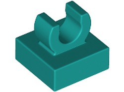 LEGO Fliese (modifiziert) - 1 x 1 mit offenem O-Clip