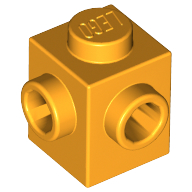 LEGO Steine (modifiziert) - 1 x 1 mit 2 seitlich benachbarten Noppen