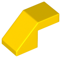 LEGO roof stones (modified) - 2 x 1 with an excerpt (without knob, 45 °)