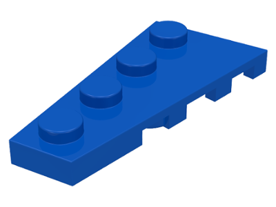 Lego plates (modified) - wedge 4 x 2 (left)