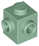 LEGO Steine (modifiziert) - 1 x 1 mit 2 seitlich benachbarten Noppen