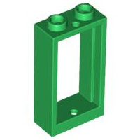 LEGO Fenster - Rahmen 1 x 2 x 3 (flache Front)