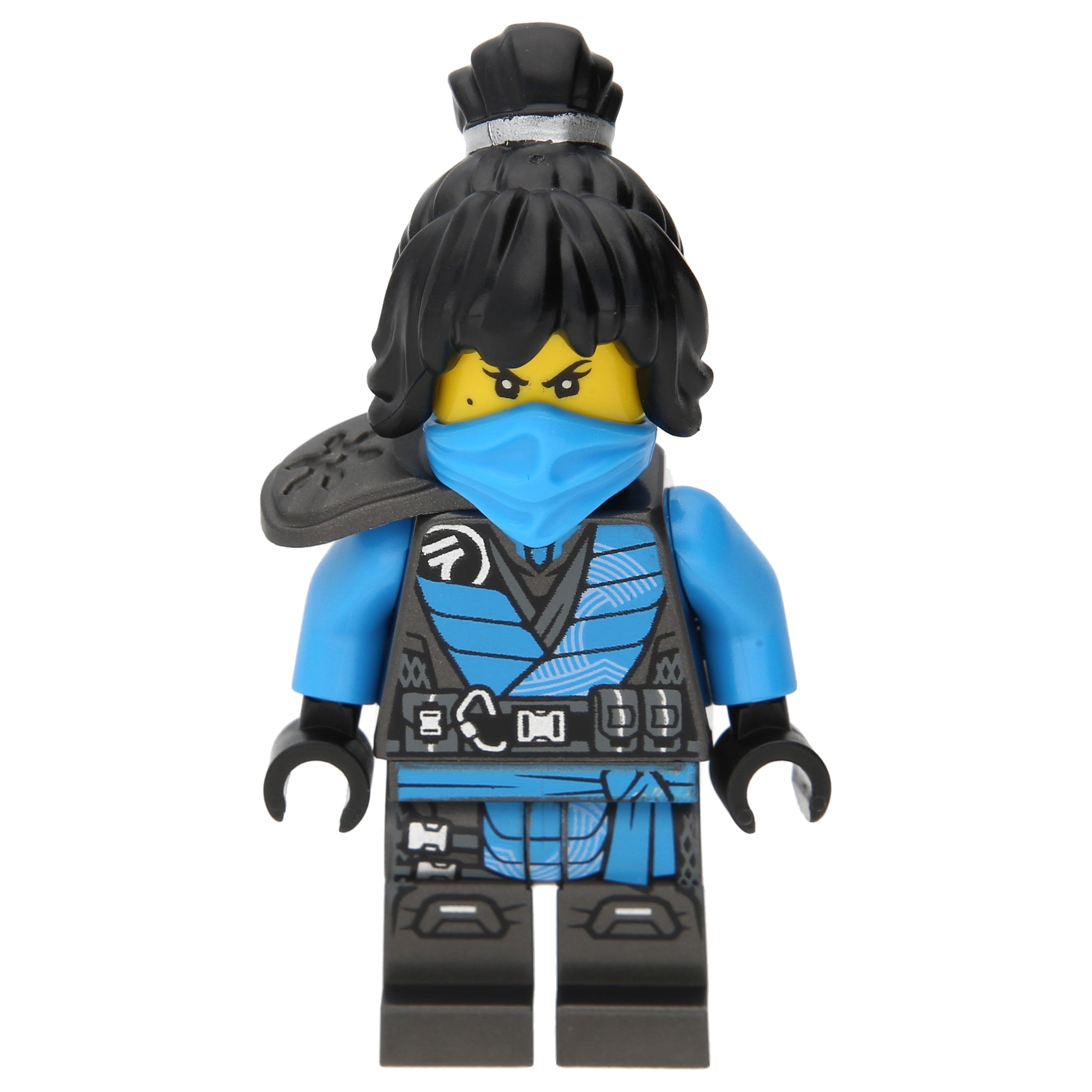 LEGO Ninjago Minifigur – Nya  mit Schulterplatte, Maske und Haaren (Geheimnis der Tiefe)