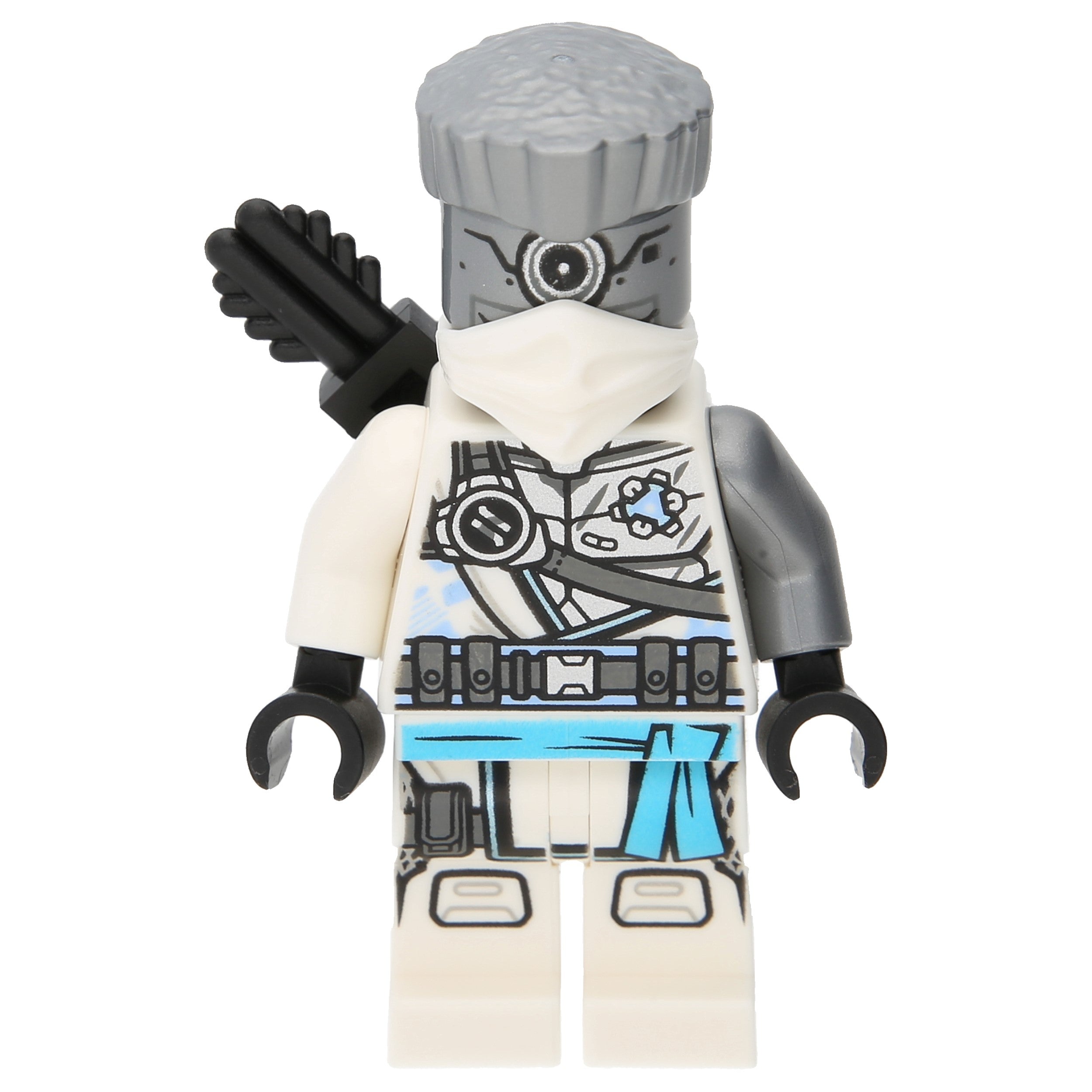 LEGO Ninjago Minifiguren – Zane mit Maske Köcher und Haaren (Geheimnis der Tiefe)