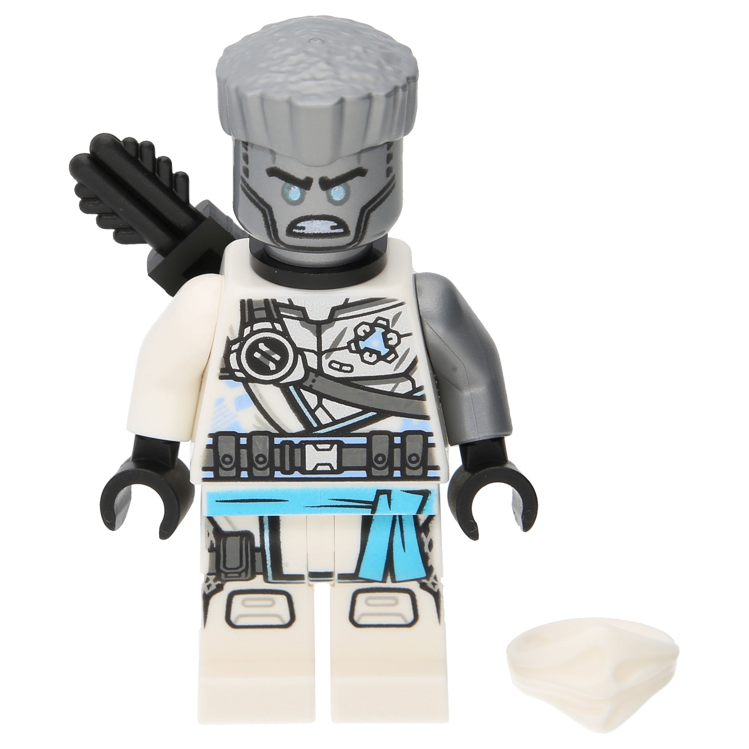 LEGO Ninjago Minifiguren – Zane mit Maske Köcher und Haaren (Geheimnis der Tiefe)