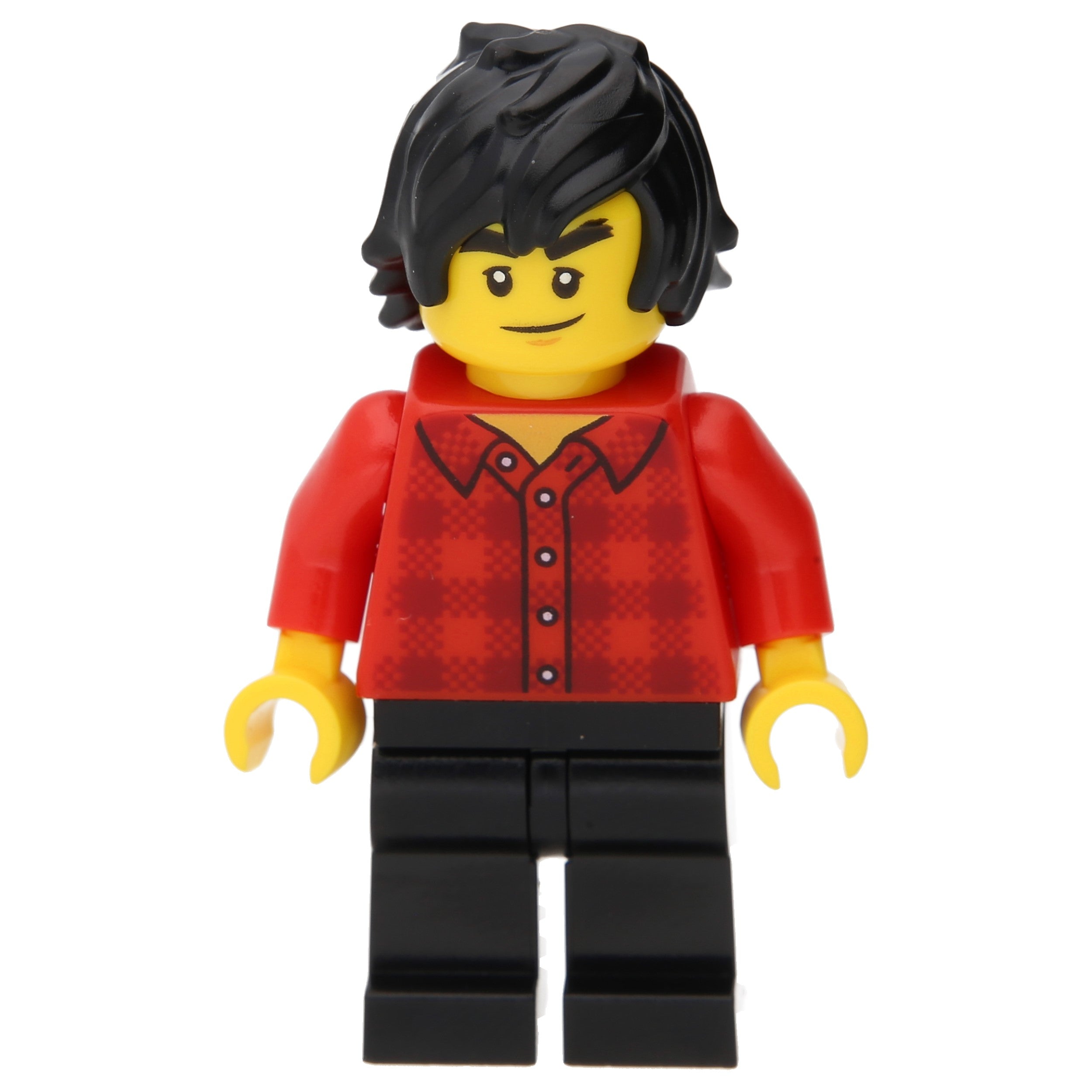 LEGO Ninjago Minifigures Avatar Cole in a lumberjack shirt and mustache