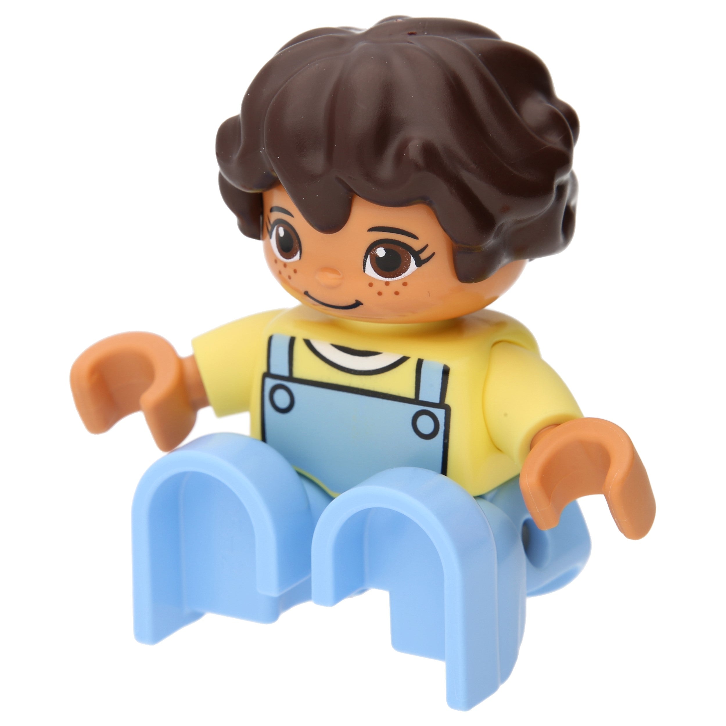 LEGO DUPLO figures - girls with a pale blue legs and pale yellow top