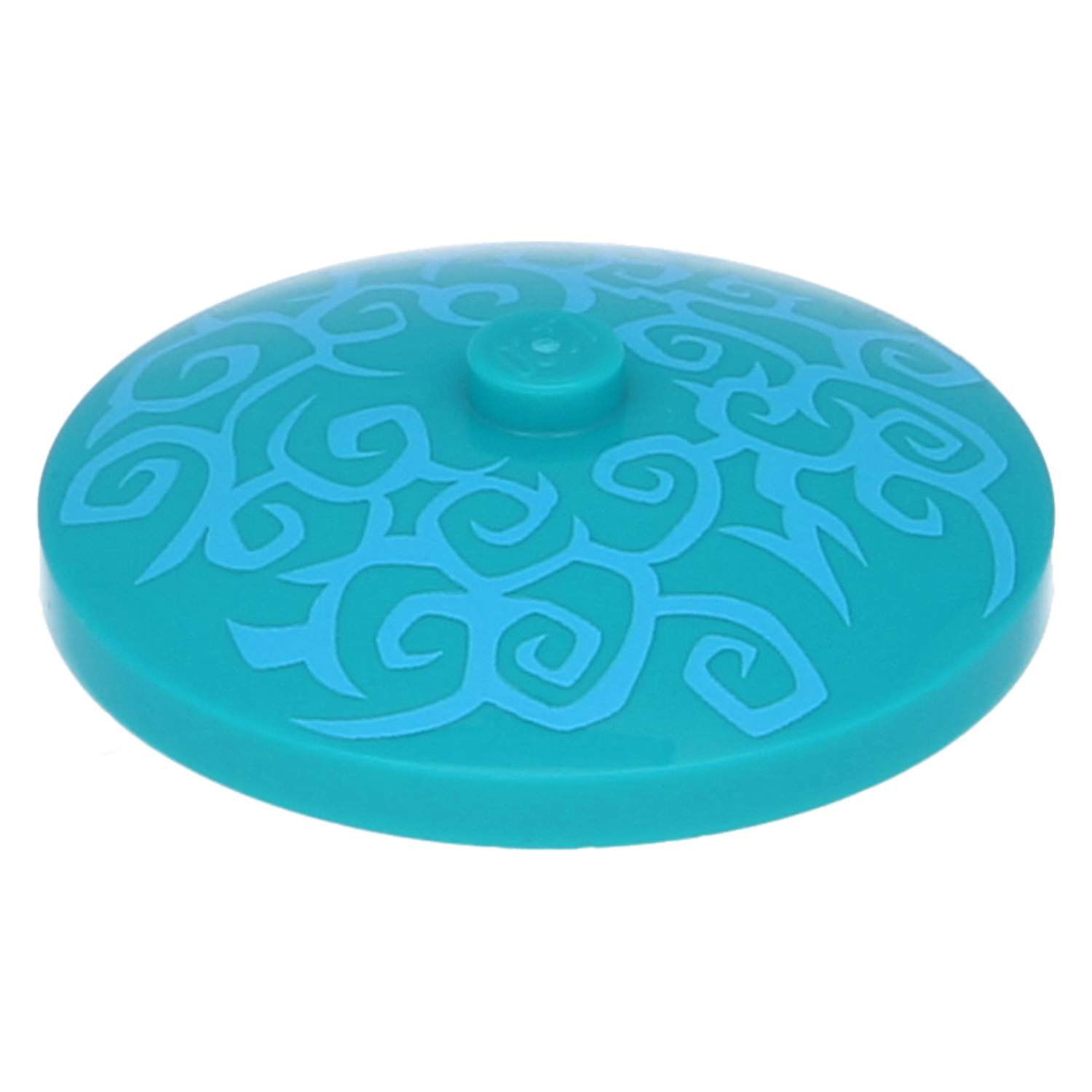 LEGO satellite bowl/ radar - 4 x 4 with sand blue swirl (inverted)