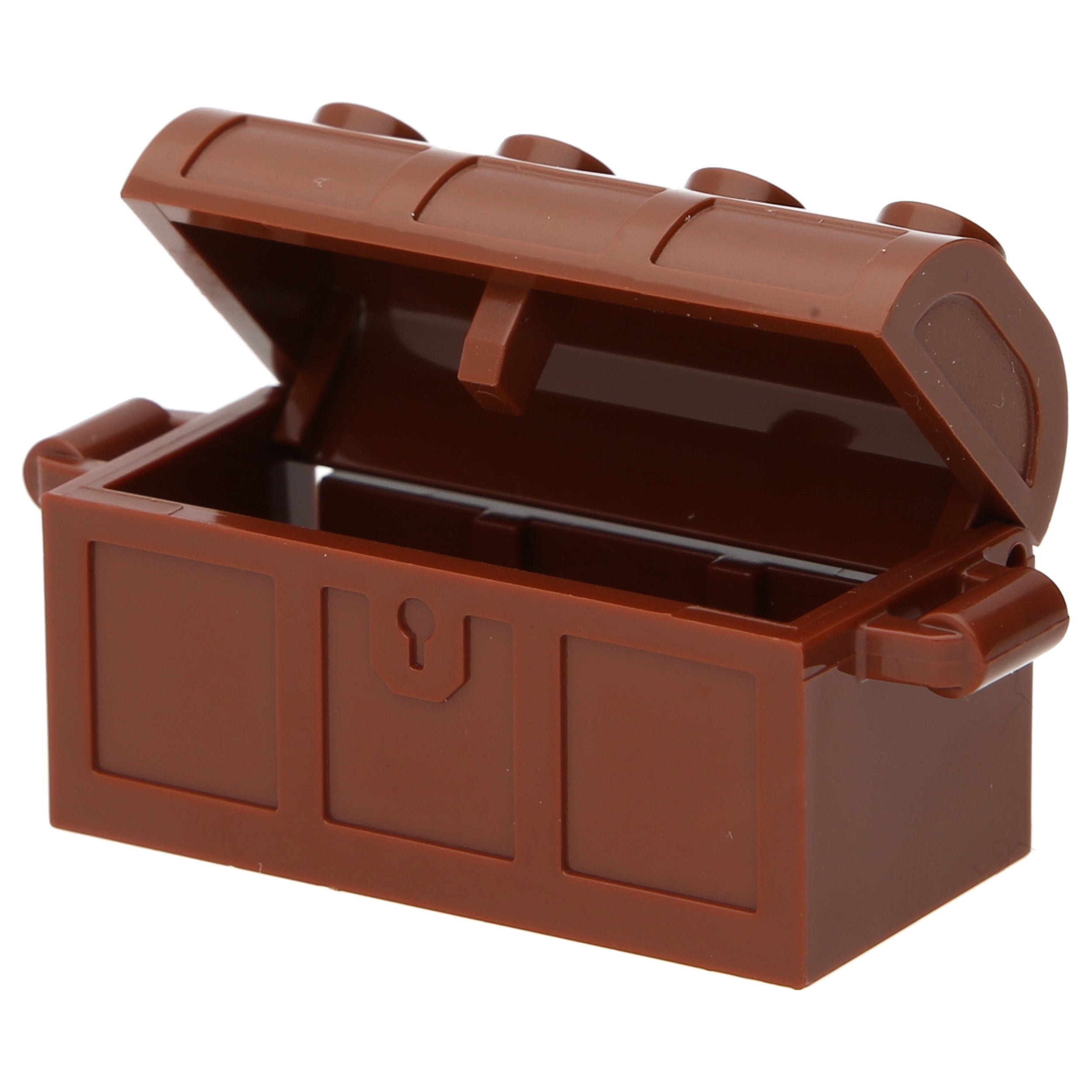 LEGO Container/ Behältnisse - Schatztruhe mit Schlitzen hinten und dicken Scharnieren