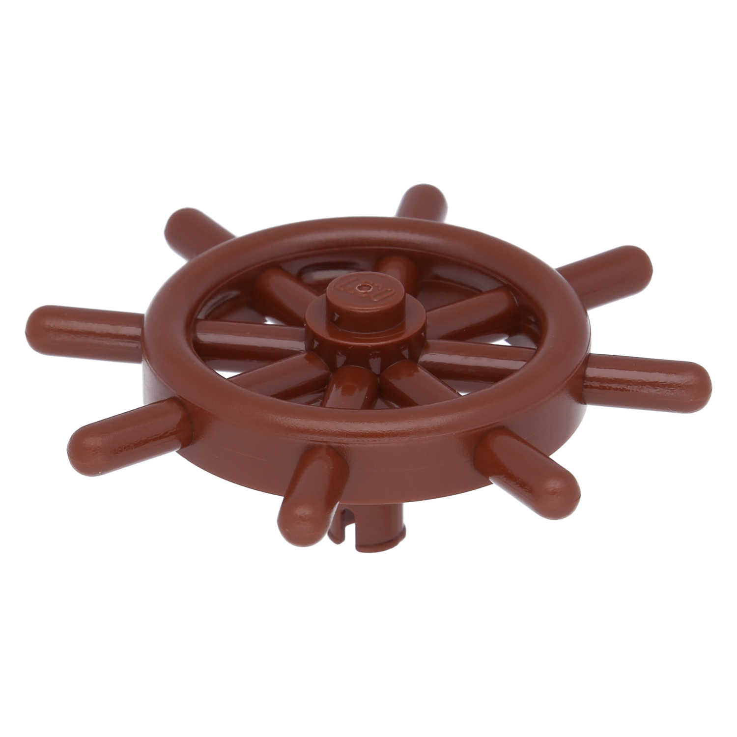 LEGO BOOTE - Tax wheel with slot pin (red -brown)