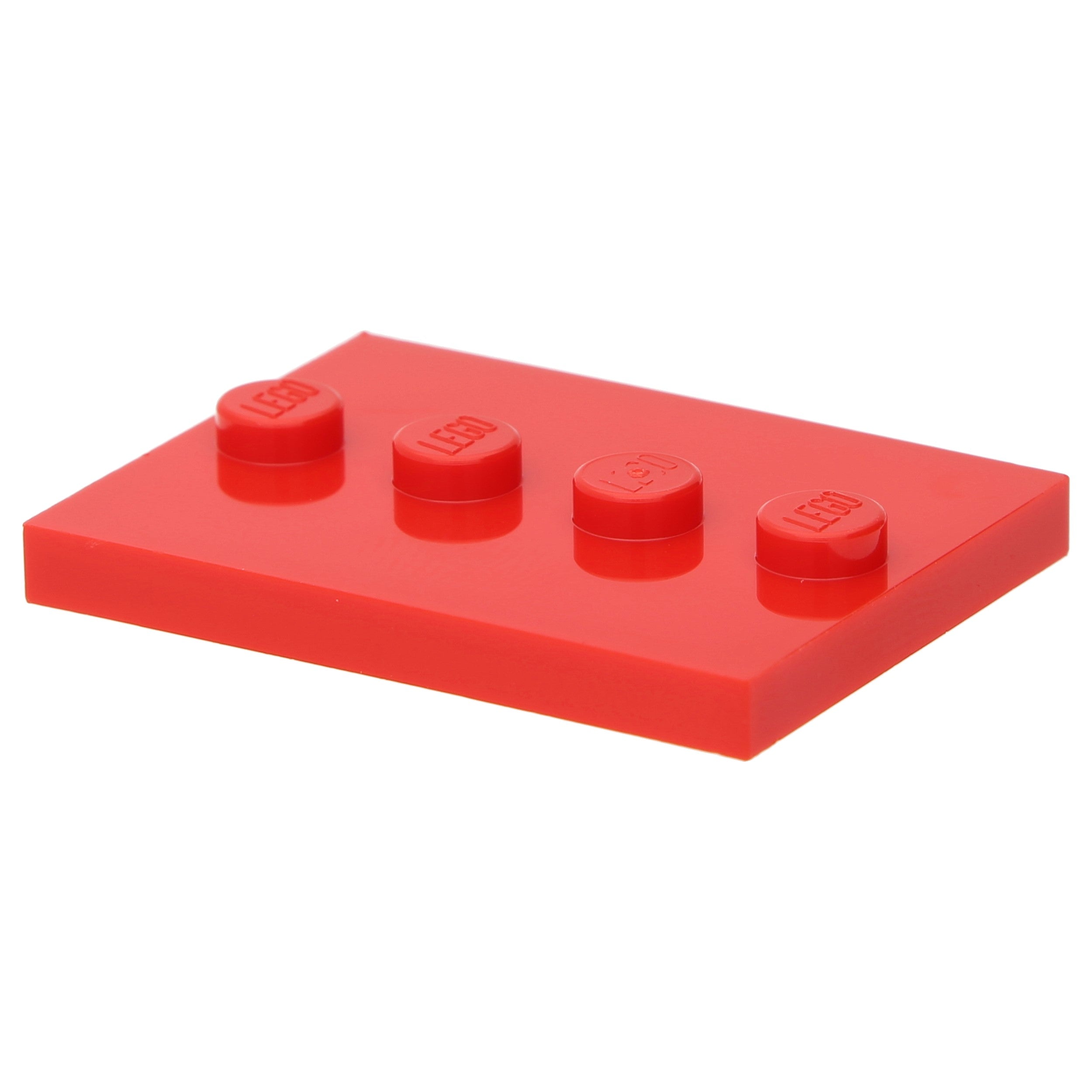 100x Red Tile, Modified 3 x 4 with 4 Studs in Center