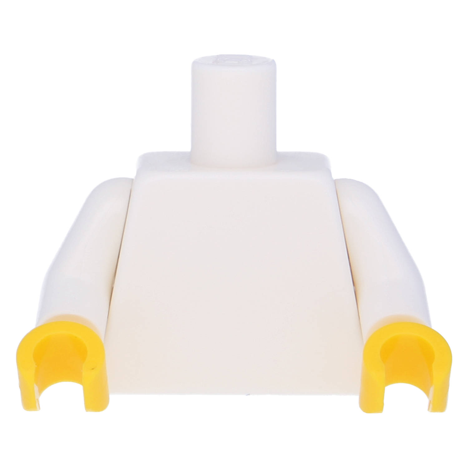 LEGO Minifigures upper body - white arms with yellow hands