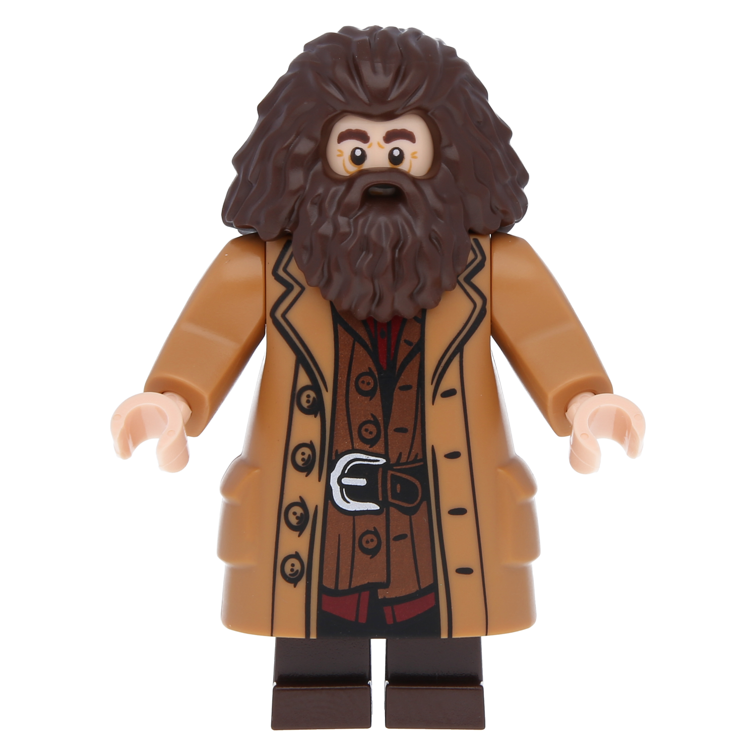 Lego Harry Potter Minifigure - Rubus Hagrid with nougat -colored coat