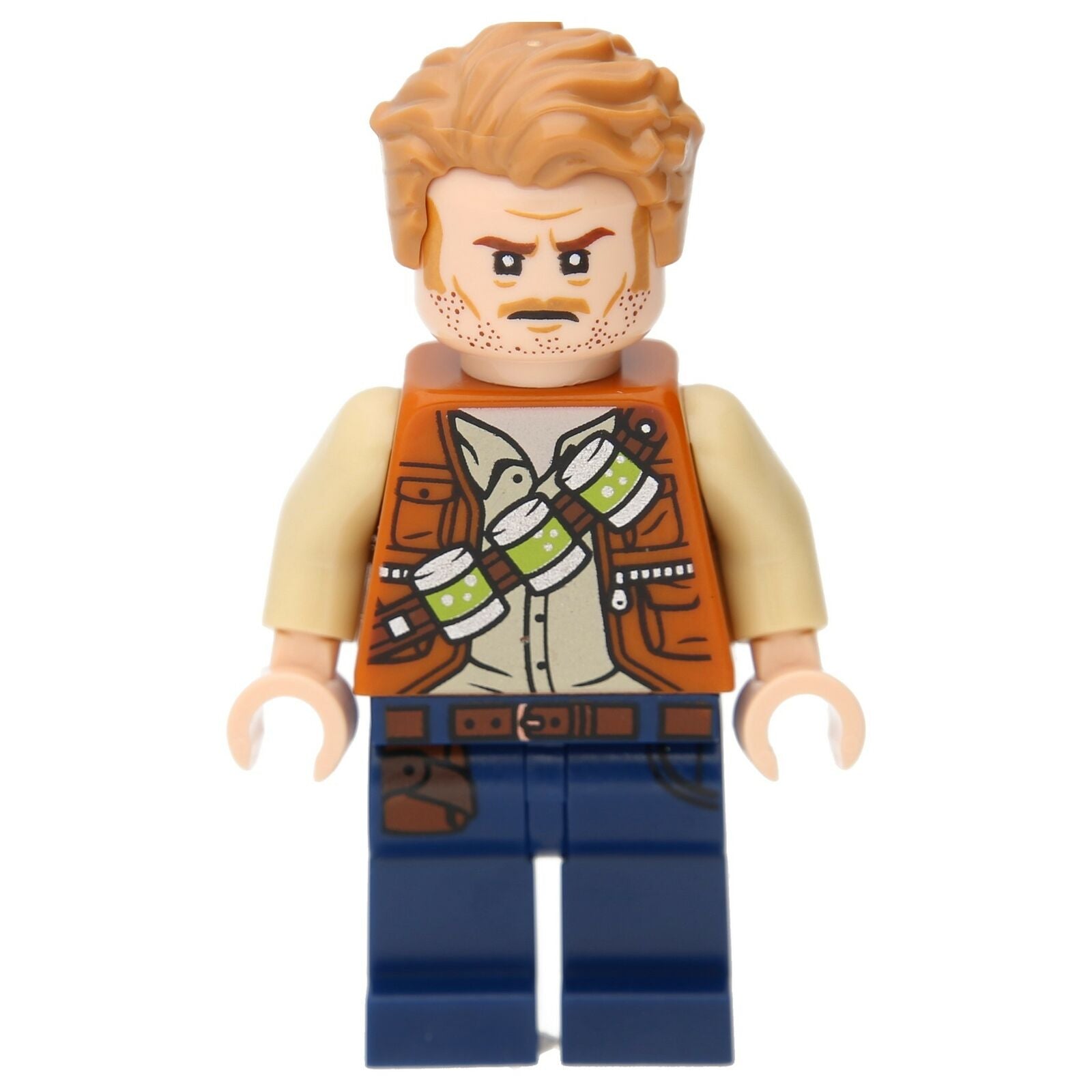 LEGO Jurassic World Minifigur - Owen Grady (limettengrüne Kanister)