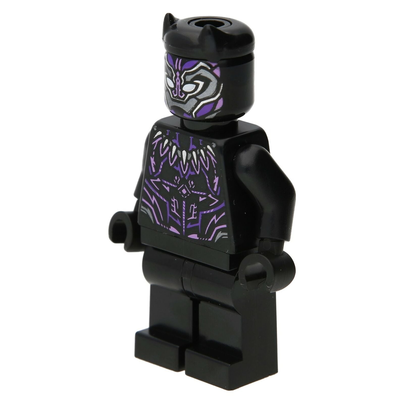 Lego superhero mini figure - Black Panther (Dunkelila)